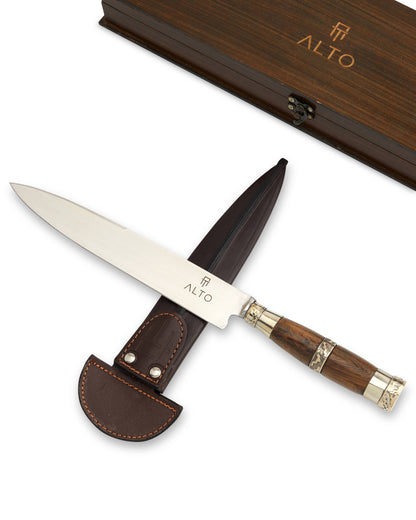 Wood Stainless Steel Knife 6" & 8"