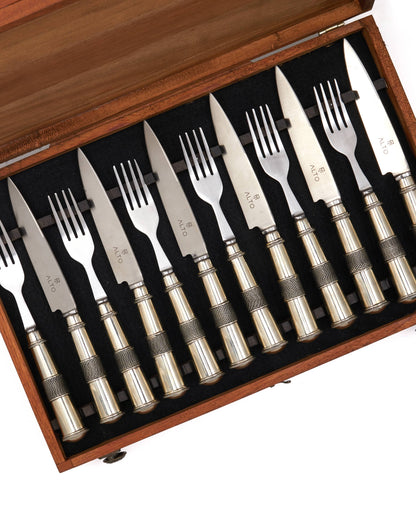 12 Piece Nickel Silver Cutlery Set